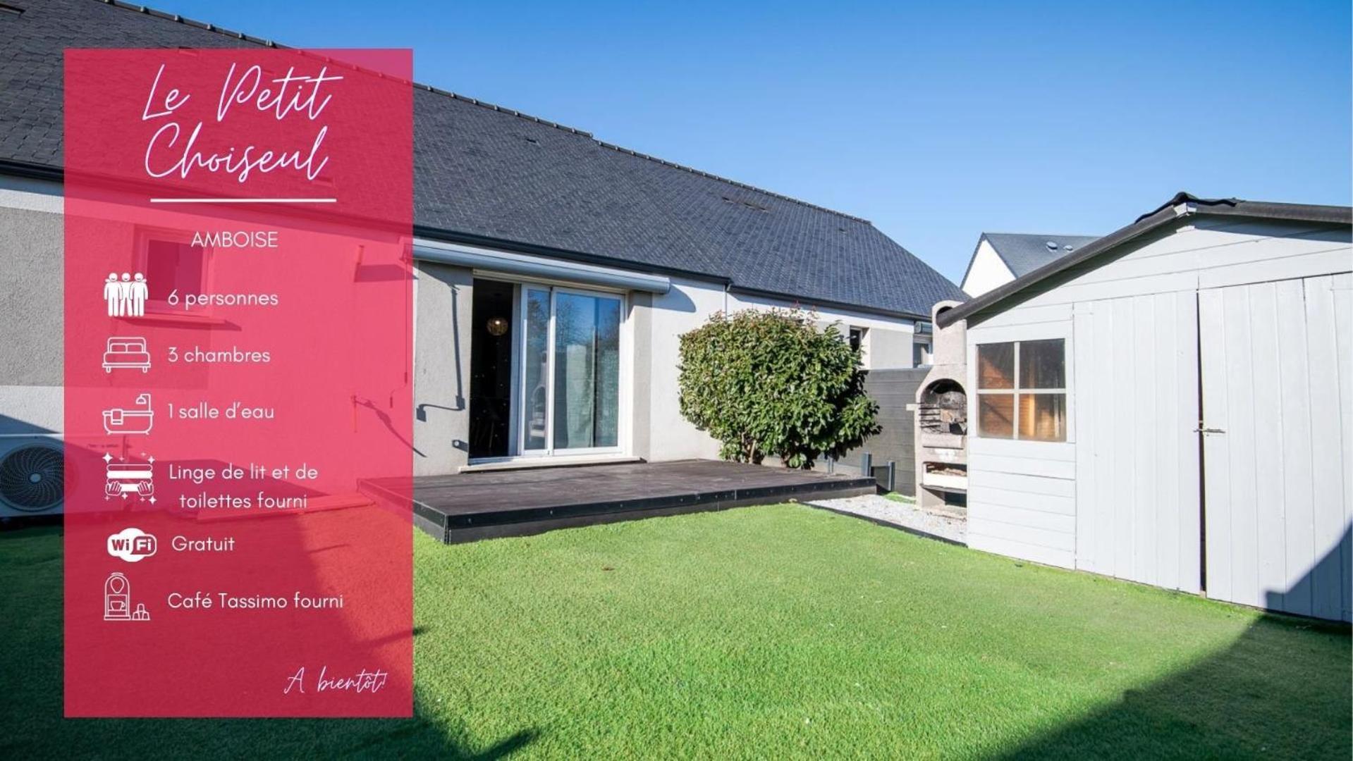 Le Petit Choiseul - Superb Bungalow Sleeps 6 Amboise Dış mekan fotoğraf